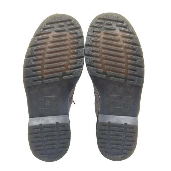 Dr Doc Martens 1460 Textured Snake-Embossed 8 Eye Combat Moto Boots - Picture 10 of 12